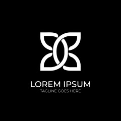 modern double d in white logo design