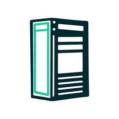 Accordion Menu UI Design Element with Open Section A solid rust accordion menu with one section expanded to reveal a blank content area