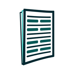 Abstract Document Icon with Text Blocks A solid burgundy action sheet rising from the bottom with three horizontal option strips