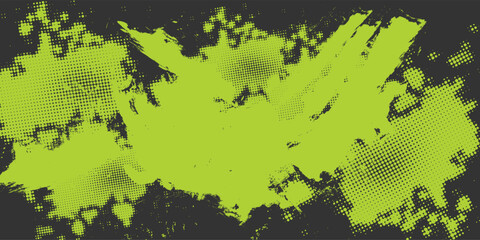 grunge background, halftone texture, abstract design, neon green, dark background, paint splatter, scratch texture, sport poster, urban style, modern background, distressed texture, halftone dots, dyn