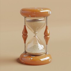 3D render icon  8K Time manipulation devices 3D render clay style isolated on pure solid background of temporal control 3D Model