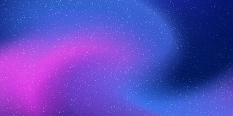 Glowing blue and pink abstract color gradient banner poster cover design, dark blured texture, copy space