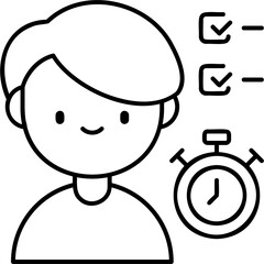 Line Art Discipline Icon