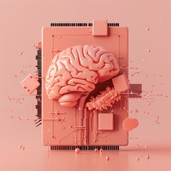 3D render icon  8K Virtual reality therapy 3D render clay style isolated on pure solid background of VR healing 3D Model