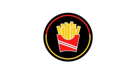 Delicious french fries vector illustration for restaurant menu and fast food graphic design