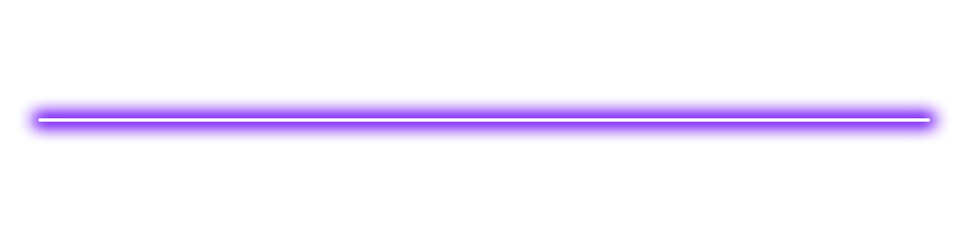 Purple neon light straight line isolated on transparent background. glowing sparkle effect. bright laser stripe for design and decoration. electric energy element © A - Z