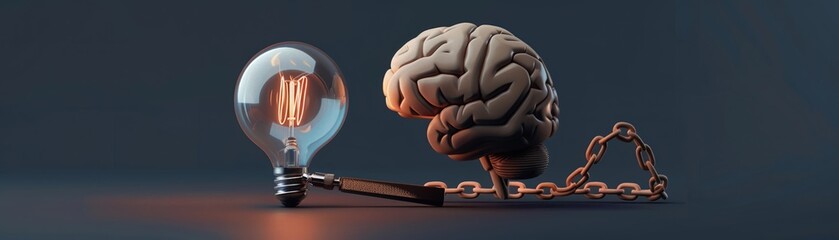 3D render icon  8K 3D Model illustrator  3D render clay style of a glowing lightbulb representing innovation, isolated on pure white background 8K