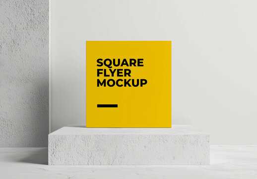 Square Flyer Mockup Template