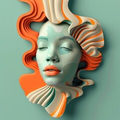 3D render icon  8K Abstract 3D render clay style isolated on pure solid background of innovation Pop Art 3D
