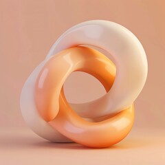 3D render icon  8K Abstract 3D render clay style isolated on pure solid background of innovation Pop Art 3D