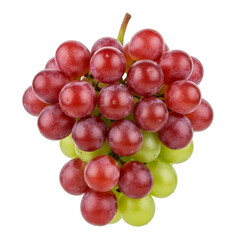 Fototapeta premium Juicy Red and Green Grapes Isolated Realistic Photo