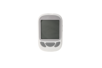 Device used for measuring blood glucose levels, isolated, PNG