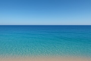 Crystal Clear Turquoise Water Meeting a Sandy Beach