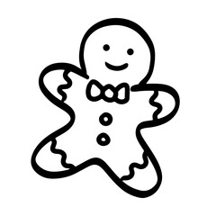 Christmas Gingerbread Man Vector