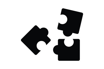 puzzle game icon, jigsaw puzzle icon. vector illustration.