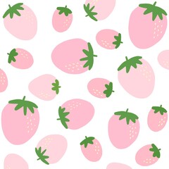 Pink strawberry pattern