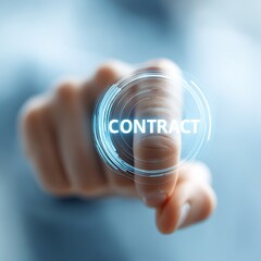 Entrepreneurship investment contract signing modern office digital interaction professional environment close-up viewpoint