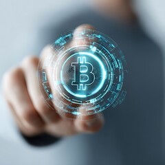 Innovative entrepreneurship in cryptocurrency investment digital finance sector virtual environment futuristic concept