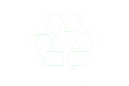 Recycling symbol outline icon representing circular economy, sustainability, and environmental protection concept