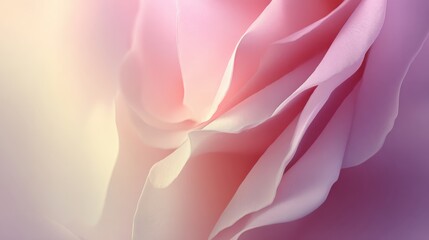 Soft Pink Petals with Delicate Texture and Gentle Light Background