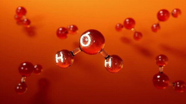 Water Molecule Structure in Scientific View