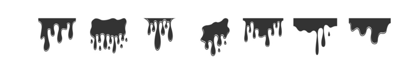 water drop liquid melt vector illustration 