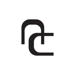 Obraz premium Creative Interlocked Shape Minimal Business