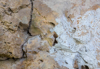 The structure of natural rock formations in a mountainous area is suitable for background screensavers and design works .