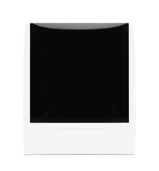 Blank instant photo print template for message isolated PNG with Transparent Background