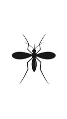 Simple flat illustration of a mosquito insect