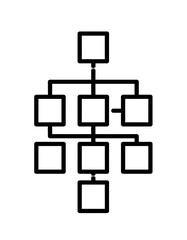 Simple flowchart with interconnected boxes