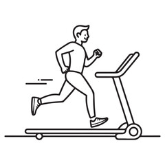 Running man silhouette