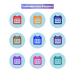 Colorful calendar icons offer a vibrant and modern touch for scheduling apps and websites, perfect for adding visual appeal to event management and reminder systems to grab attention