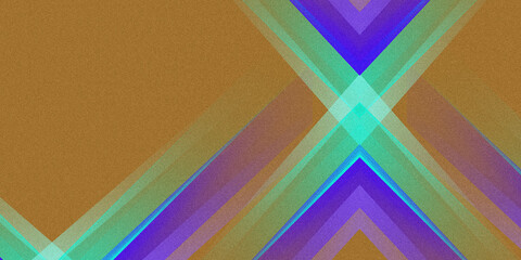 Abstract teal violet and brown luminous cross pattern with subtle grainy noise texture background for elegant art compositions