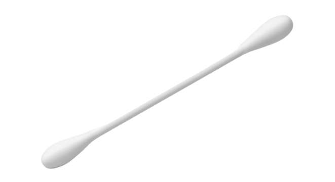 Cotton swab hygiene tool isolated PNG with Transparent Background