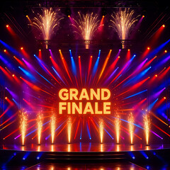 Spectacular Grand Finale Stage with Fireworks