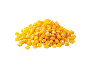 Heap of yellow split peas isolated on black background, Isolated On White Background, Png Transparent