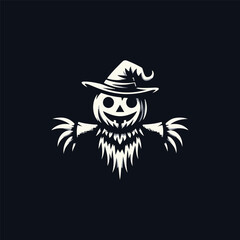 Halloween Scarecrow Logo