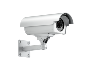 Modern security camera system high definition surveillance technology, Isolated On White Background, Png Transparent