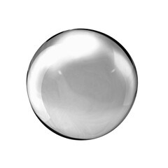 Transparent sphere illustration on white background