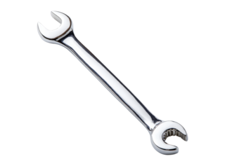 Chrome wrench tool isolated on black background repair mechanic, Isolated On White Background, Png Transparent