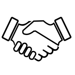 handshake icon vector