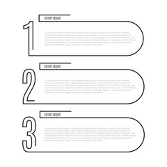 Infographics Concept 3 Steps Options
