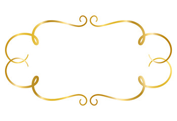 Hand draw Vintage Decorative Frames, gold frame, frame line collection png transparent background