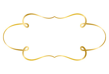 Hand draw Vintage Decorative Frames, gold frame, frame line collection png transparent background