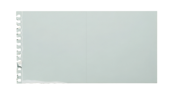 Sheet of grey paper with torn edge isolated PNG with Transparent Background
