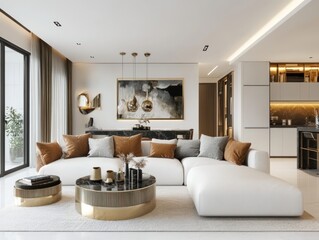 Modern luxury living room