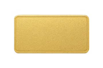 Gold ingot bar texture with transparent background