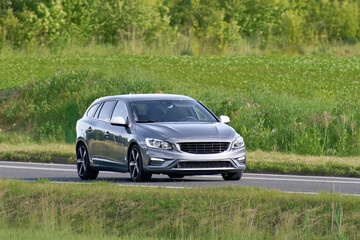 Modern automotive design compact hatchback model