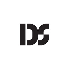 IDS DS MS abstract letter logo design. This logo is designed by three abstract letters.